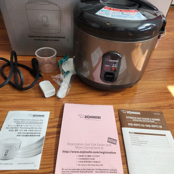 Zojirushi NS-RPC10 Rice Cooker & Warmer - 5.5-Cup - Metallic Gray - Open Box - Picture 3 of 16